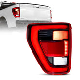 Fit For 2021-2023 Ford F150 LED Tail Light Assembly w/Blind Spot, Left Driver Side Taillight Rear Brake Lamp (Module NOT Included) | Hawkglow